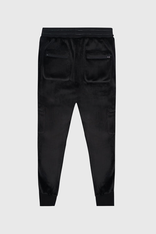 The Hideout Clothing - Metal Logo Velour Flared Sweatpants