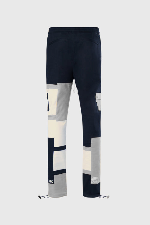 The Hideout Clothing - + Steps Color Blocking Cargo Joggers Pants