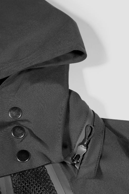 The Hideout Clothing White Lines Waterproof Utility Jacket