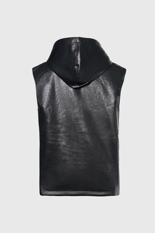 トップス FUGA Coating Bono Style Vest Hoodie FUGA Coating Bono Style Vest Hoodie