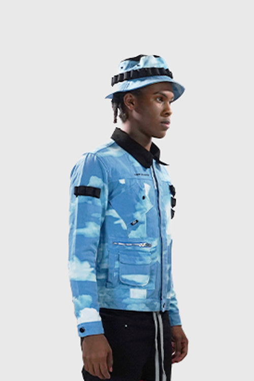 The Hideout Clothing - + Rifle Cloud Bleached Denim Jacket