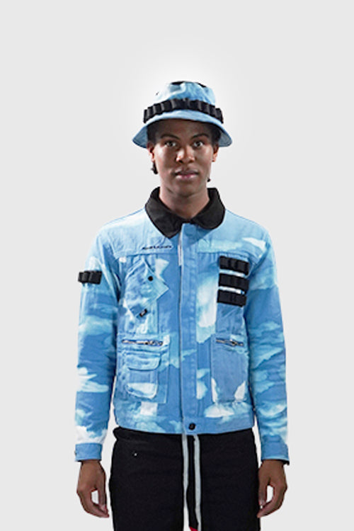 The Hideout Clothing - + Rifle Cloud Bleached Denim Jacket