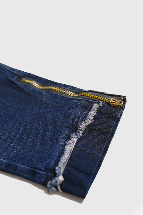 The Hideout Clothing - Blessed Everywhere Denim Velour Jeans