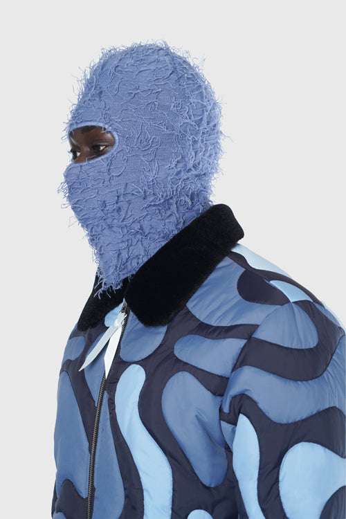 The Hideout Clothing - Distressed Logo Knit Balaclava Ski Mask