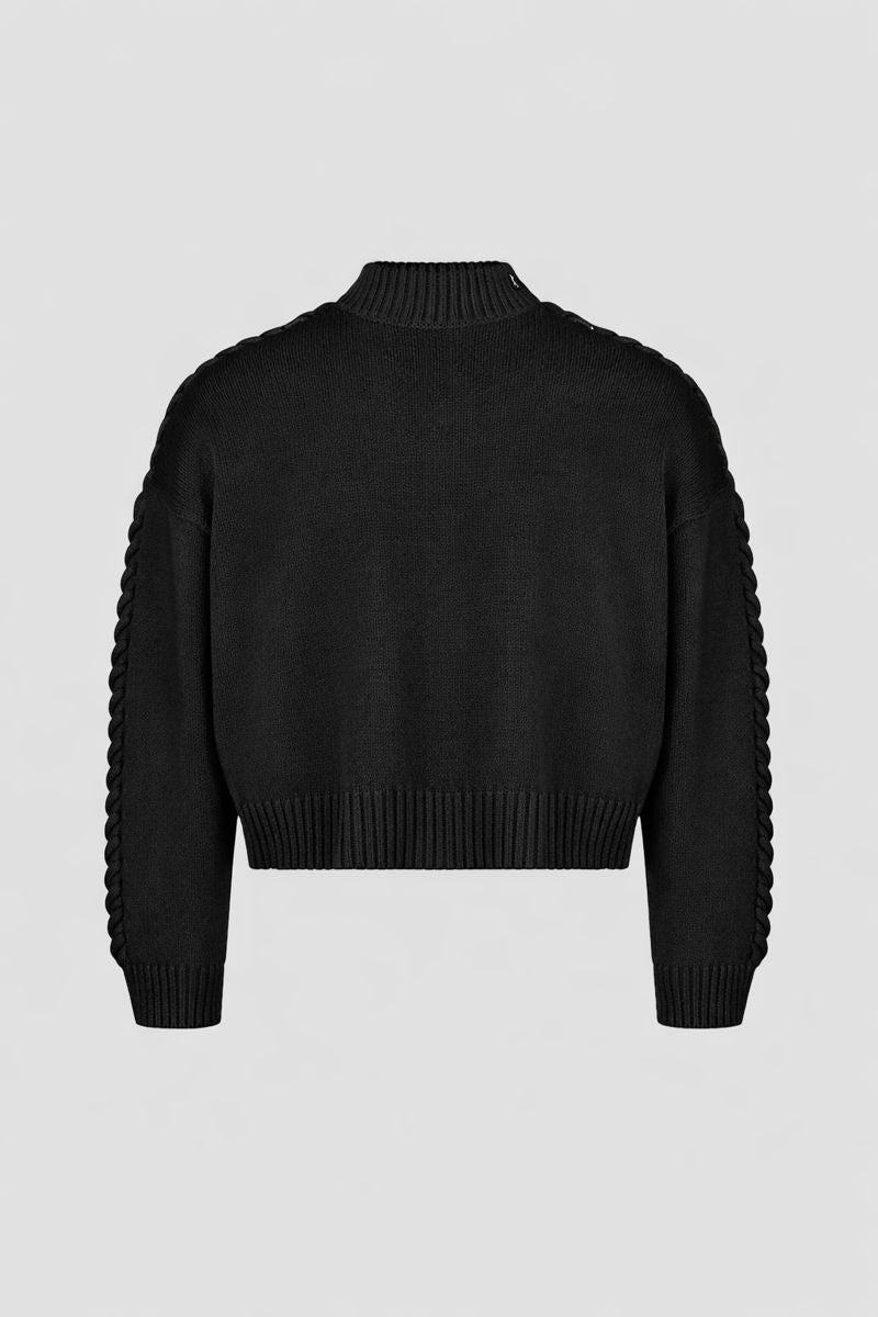 Braided Knit Sweater