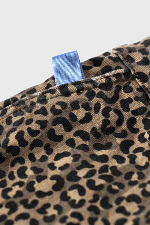 Tropics Leopard Denim Jeans - The Hideout Clothing