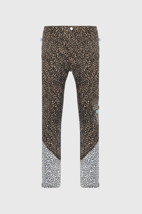 Tropics Leopard Denim Jeans - The Hideout Clothing