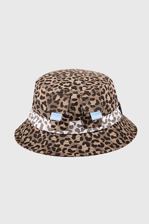 Tropics Leopard Denim Bucket Hat - The Hideout Clothing