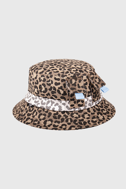 Tropics Leopard Denim Bucket Hat - The Hideout Clothing