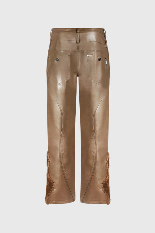 The Hideout Clothing Animal Faux Leather Double Jeans