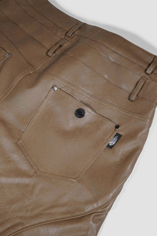 The Hideout Clothing Animal Faux Leather Double Jeans