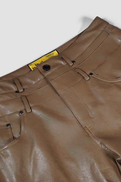 The Hideout Clothing Animal Faux Leather Double Jeans