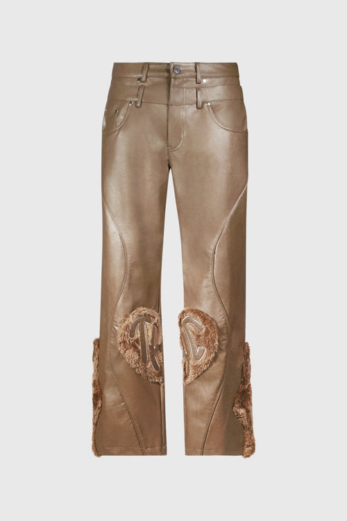 The Hideout Clothing Animal Faux Leather Double Jeans