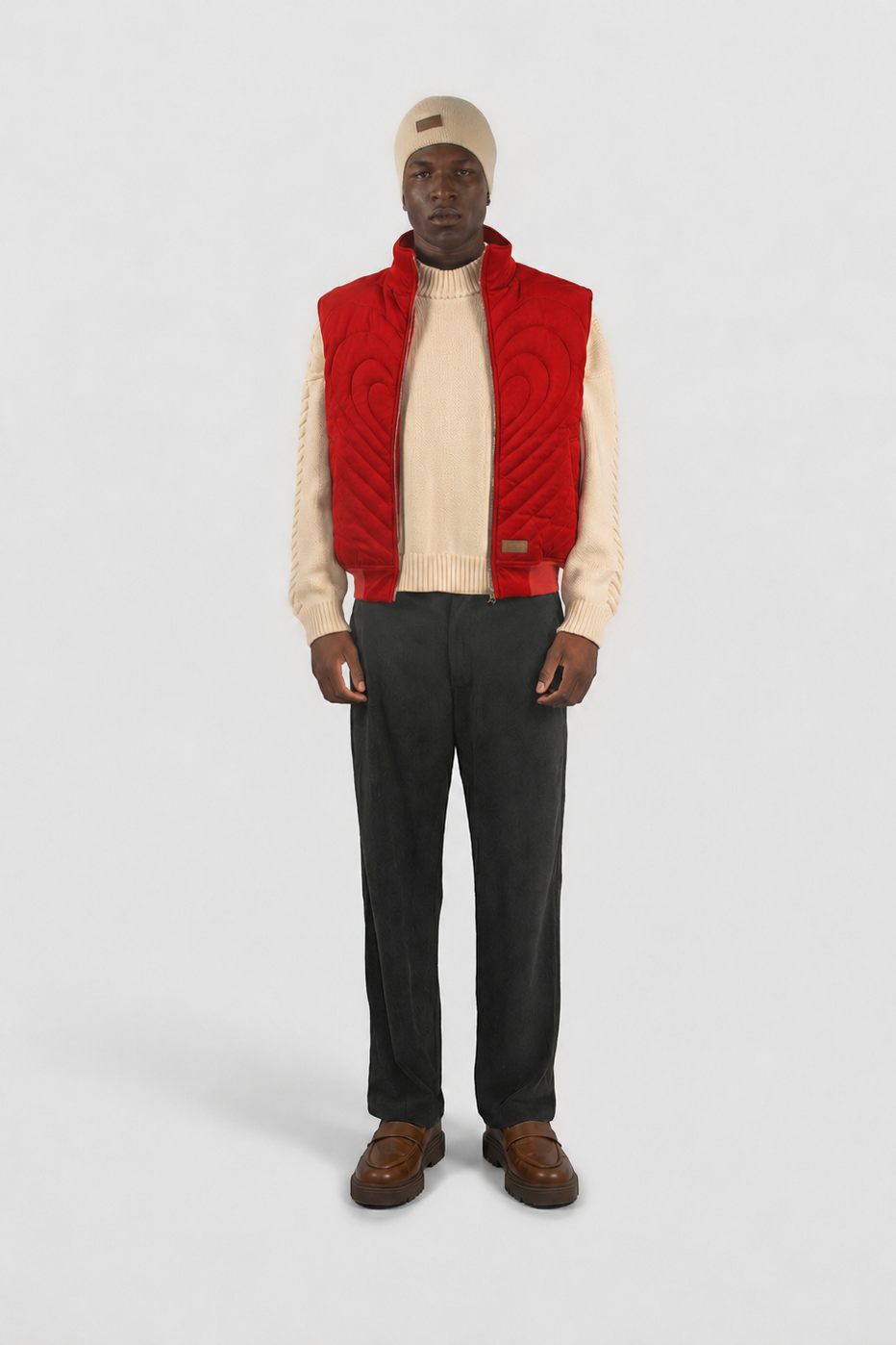 Checkered Corduroy Pants