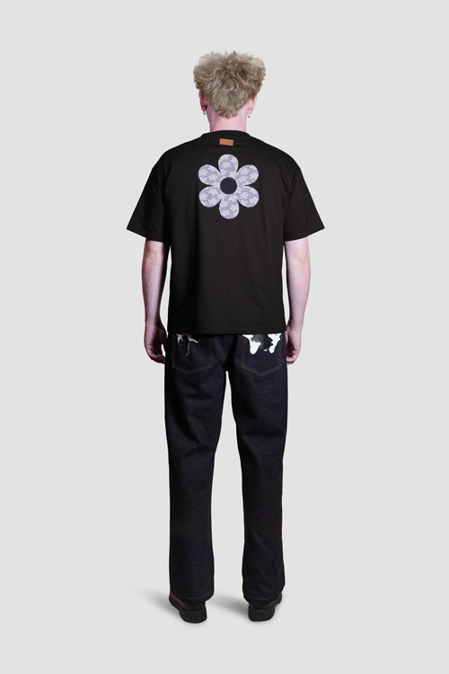 Cow Pocket Denim Jeans Model