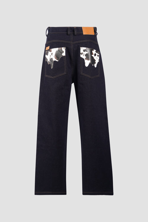 Cow Pocket Denim Jeans