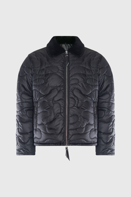 The Hideout Clothing - Camouflage Shearling Puffer Jacket