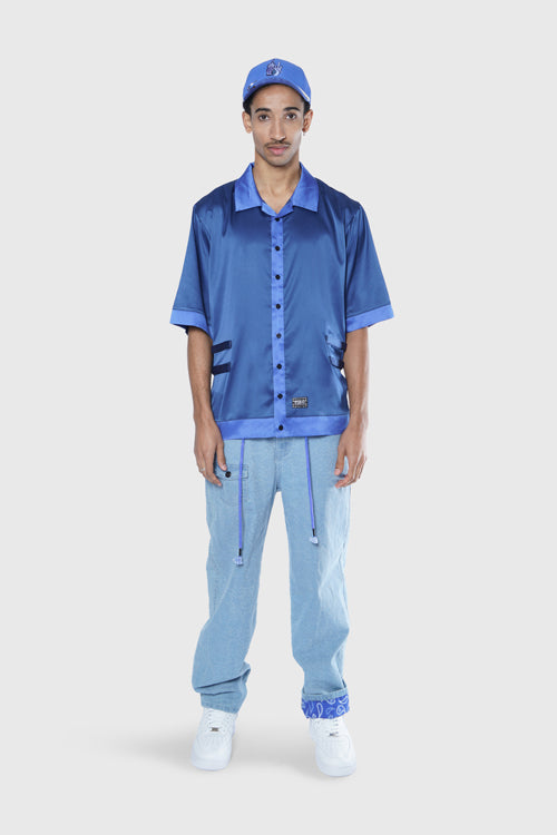 The Hideout Clothing - Still Find Peace Button Up Silk Shirt