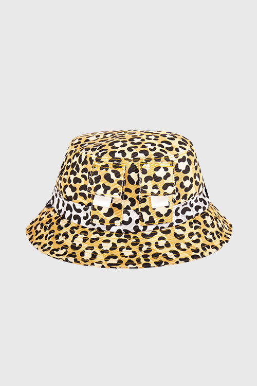 Tropics Leopard Denim Bucket Hat - The Hideout Clothing