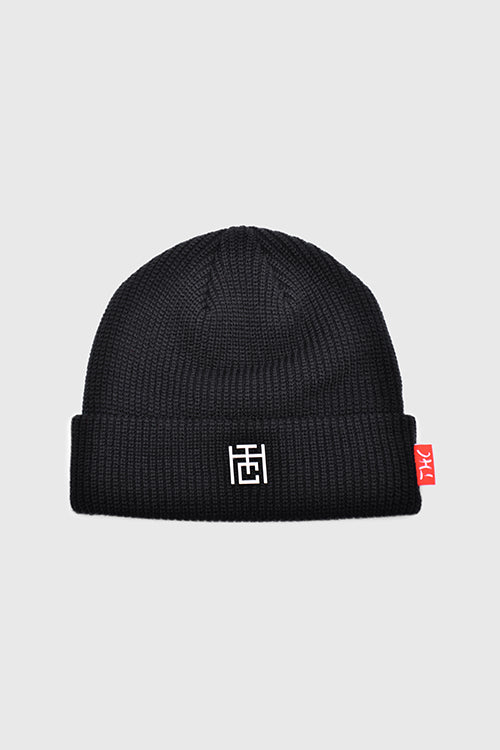 The Hideout Clothing - Emblem Ribbed Fisherman Beanie