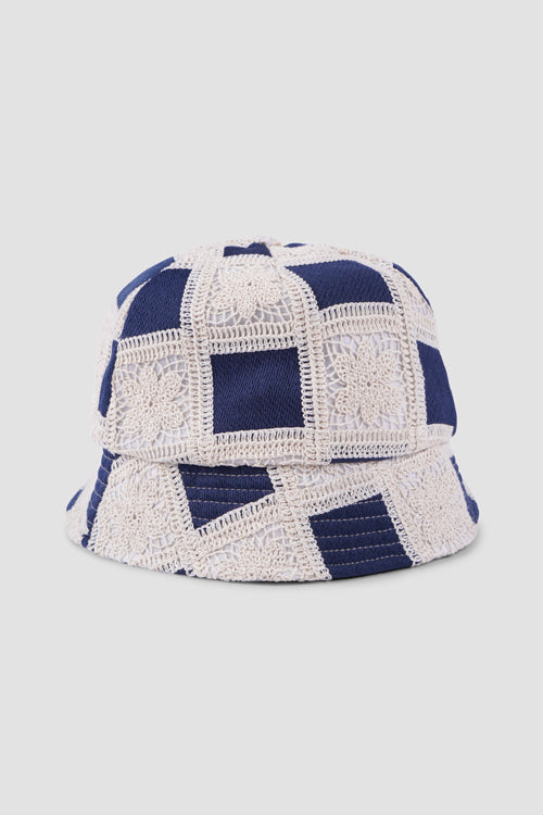 Flower Pattern Crochet Bucket Hat
