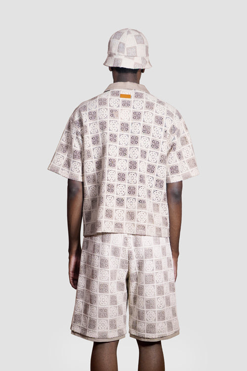 Flower Pattern Crochet Shorts