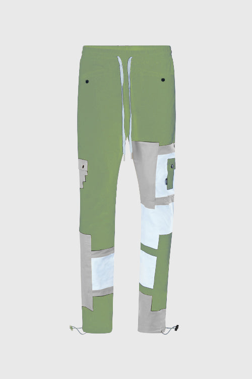 The Hideout Clothing - + Steps Color Blocking Cargo Joggers Pants