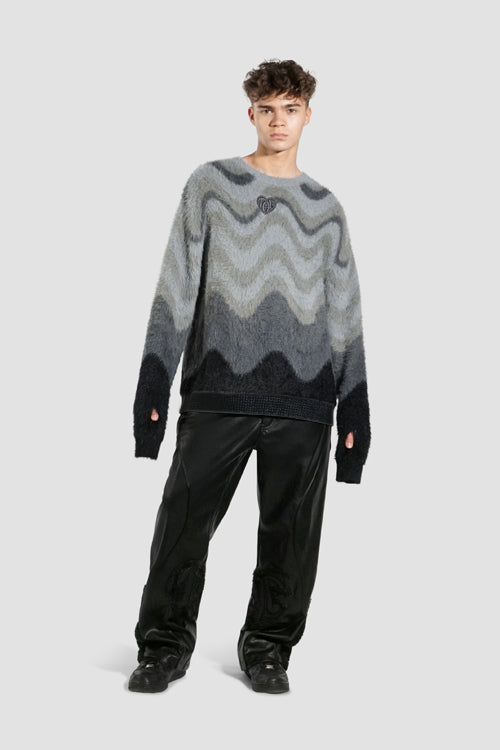 The Hideout Clothing Mohair Knit Crewneck Sweater