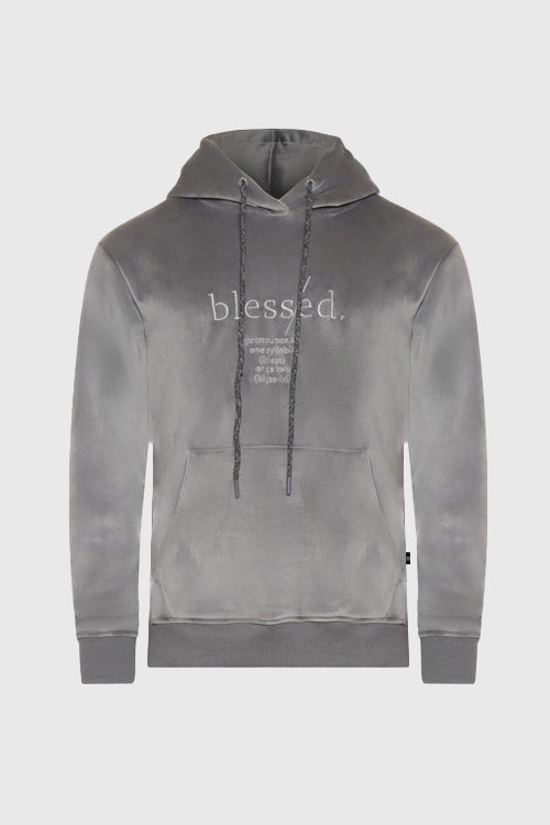 Blessed Velour Hoodie - The Hideout Clothing