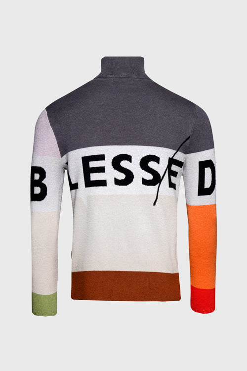 Blessed Knit Distressed Tips Turtleneck - The Hideout Clothing