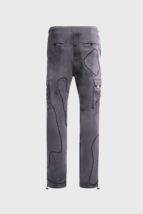 Zig Zag Patchwork Cargo Joggers Pants - The Hideout Clothing