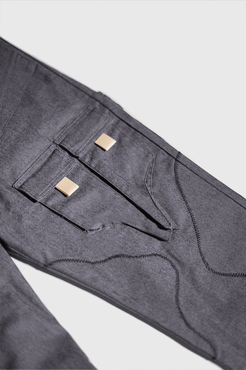 Zig Zag Patchwork Cargo Joggers Pants - The Hideout Clothing