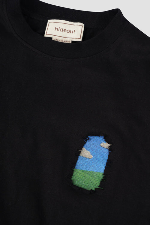 Growing Flowers Window Tee Black