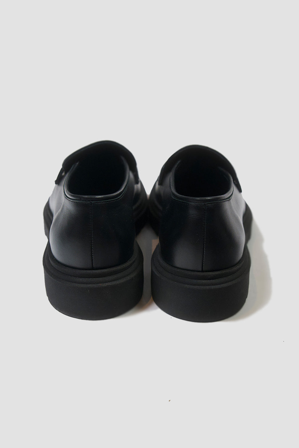 Heart Tip Leather Loafers