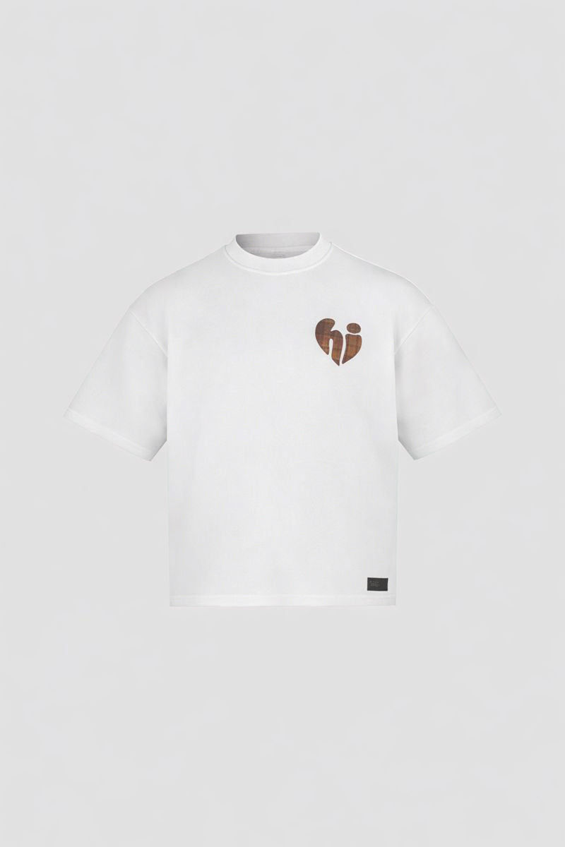 Hi Plaid Maison Hideout T-Shirt white