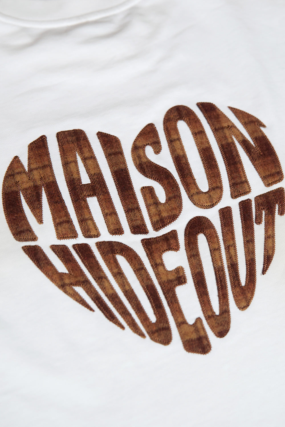 Hi Plaid Maison Hideout T-Shirt white