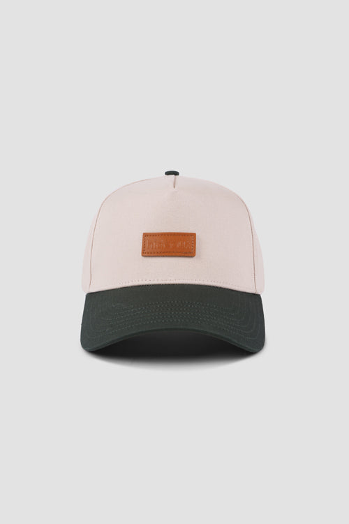 Hideout Leather Label two-tone 6-panel Dad Cap