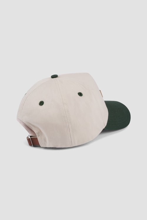Hideout Leather Label two-tone 6-panel Dad Cap
