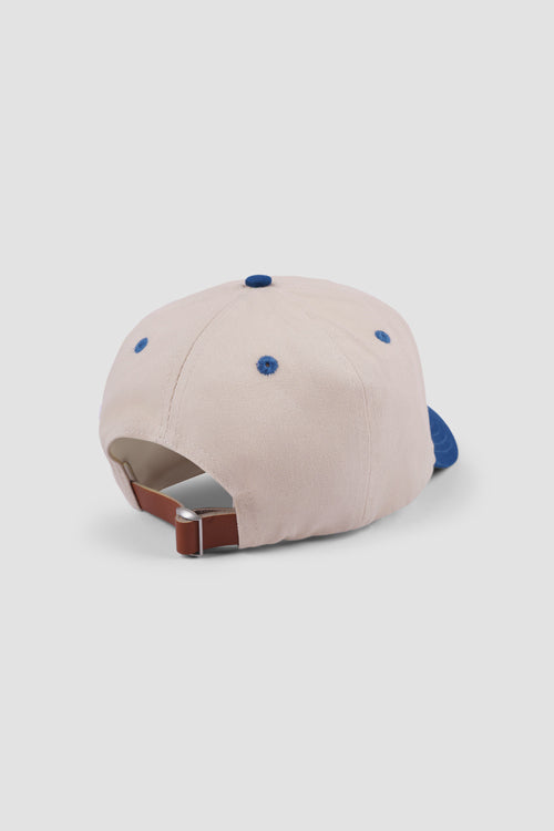 Hideout Leather Label two-tone 6-panel Dad Cap Blue