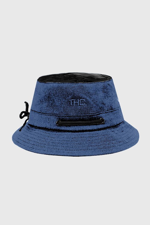 Octagon Denim Bucket Hat - The Hideout Clothing