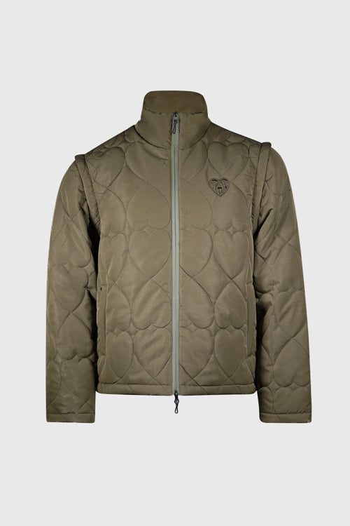 The Hideout Clothing - White Lines Waterproof Puffer Jacket