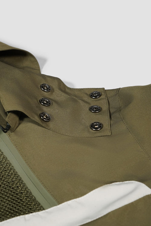 The Hideout Clothing White Lines Waterproof Utility Jacket