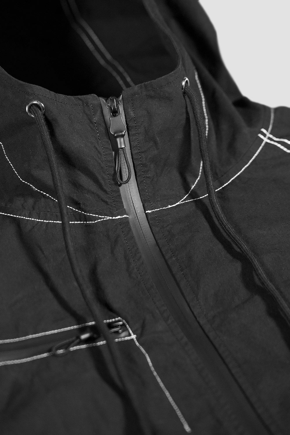 Orbit Stitch Waterproof Track Jacket Black