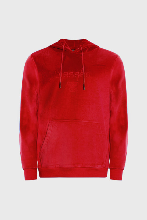 Blessed Velour Hoodie - The Hideout Clothing