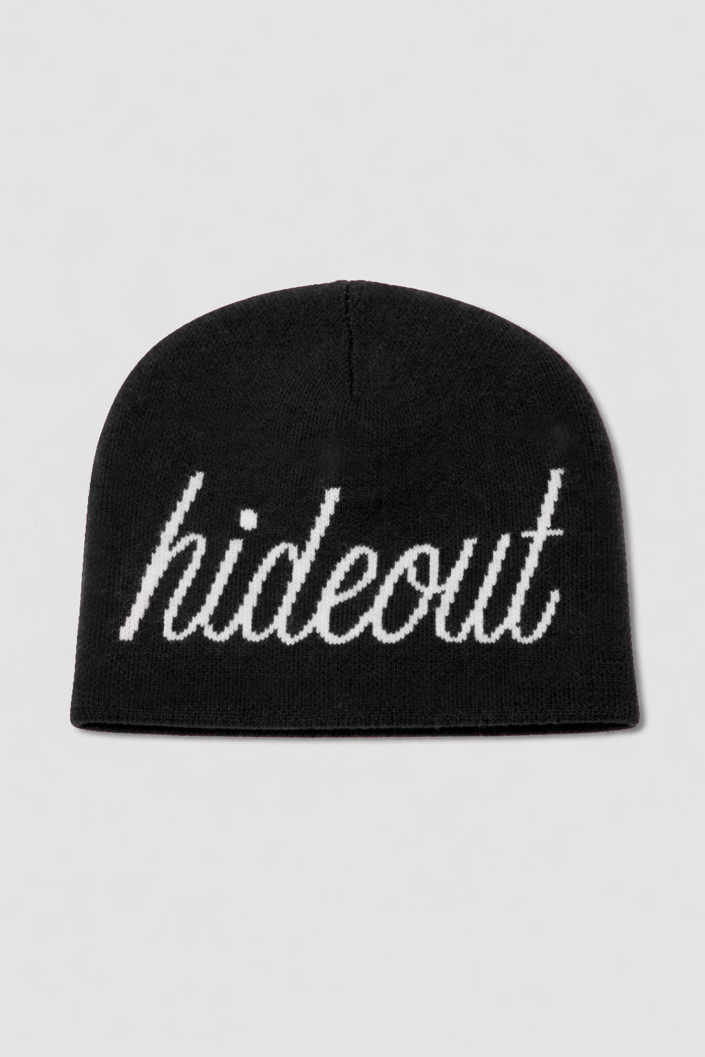 Script Merino Wool Beanie Black