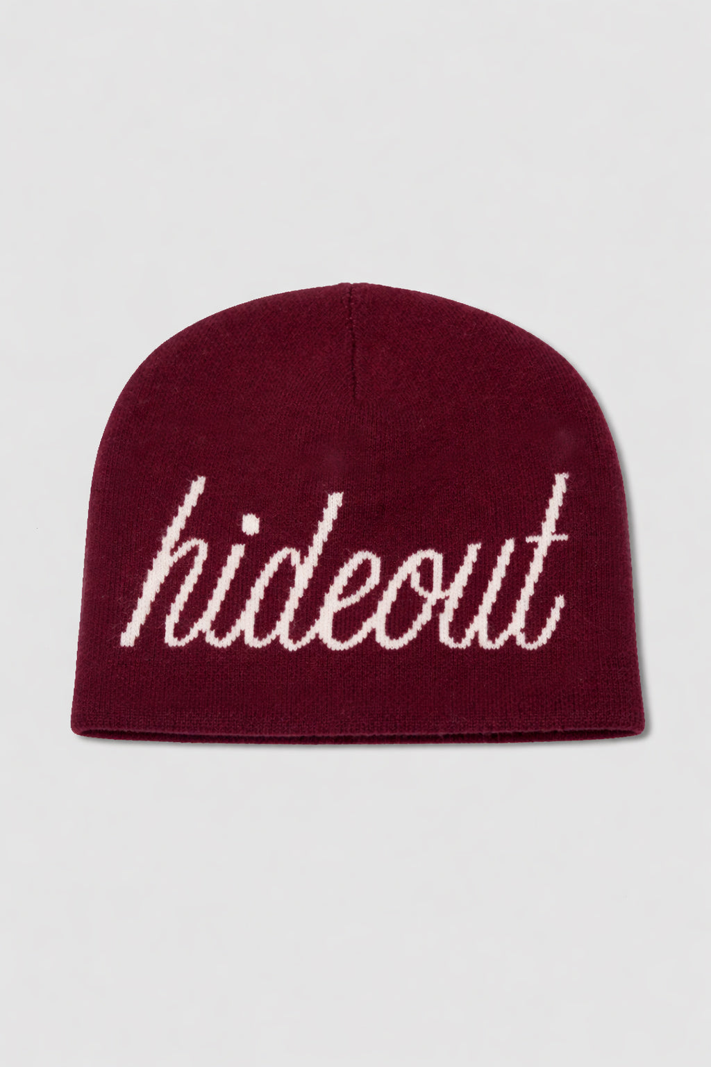 Script Merino Wool Beanie red