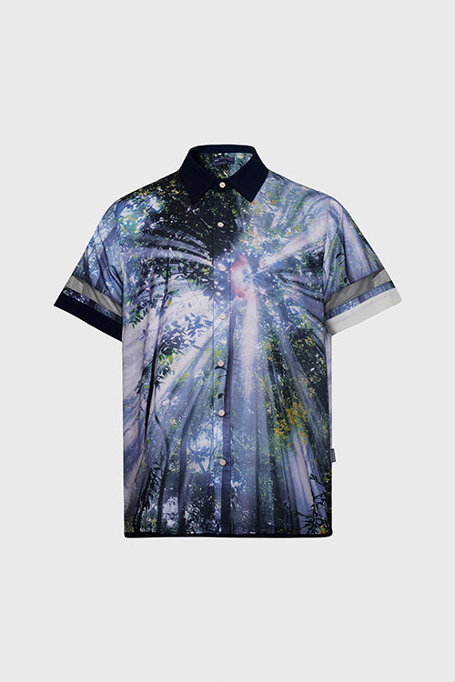 The Hideout Clothing - Lost in Paradise Short-sleeve Button-up Shirt