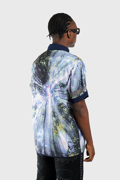 The Hideout Clothing - Lost in Paradise Short-sleeve Button-up Shirt