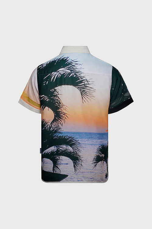 The Hideout Clothing - Lost in Paradise Short-sleeve Button-up Shirt