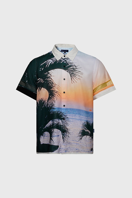 The Hideout Clothing - Lost in Paradise Short-sleeve Button-up Shirt